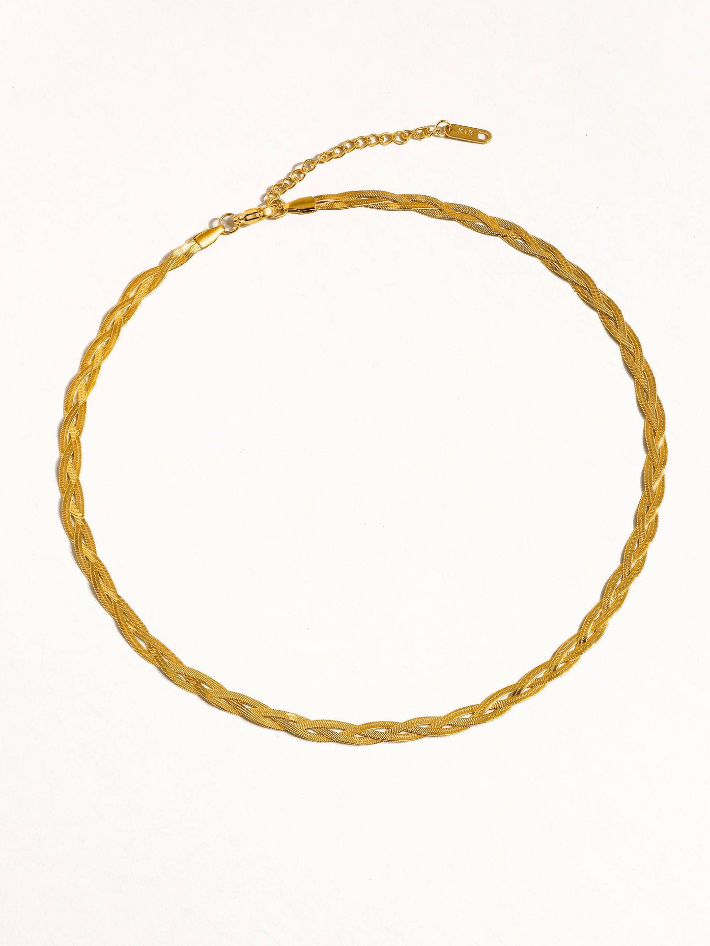 Barb Braided Snake Chain Necklace