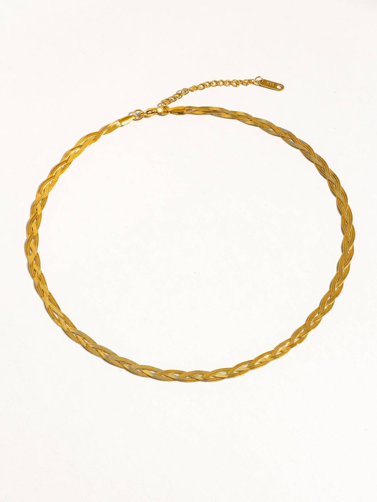 Barb Braided Snake Chain Necklace