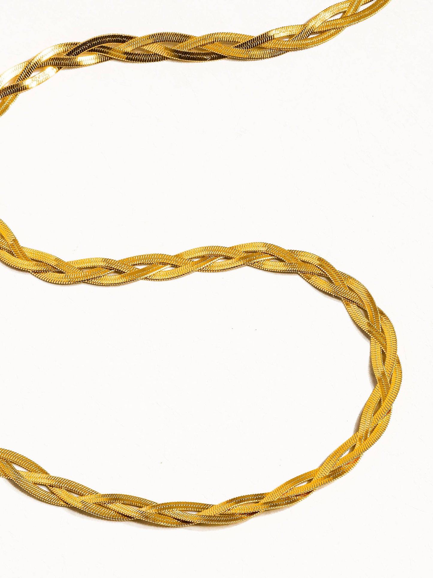 Barb Braided Snake Chain Necklace
