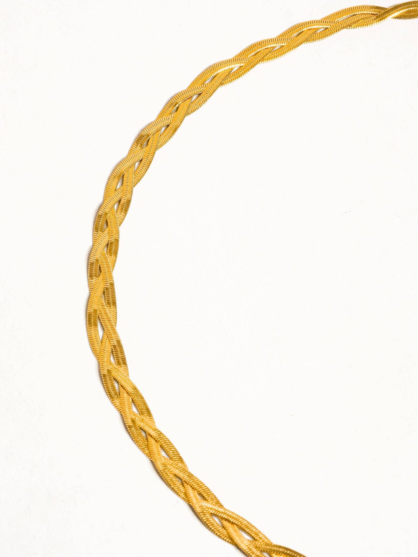 Barb Braided Snake Chain Necklace