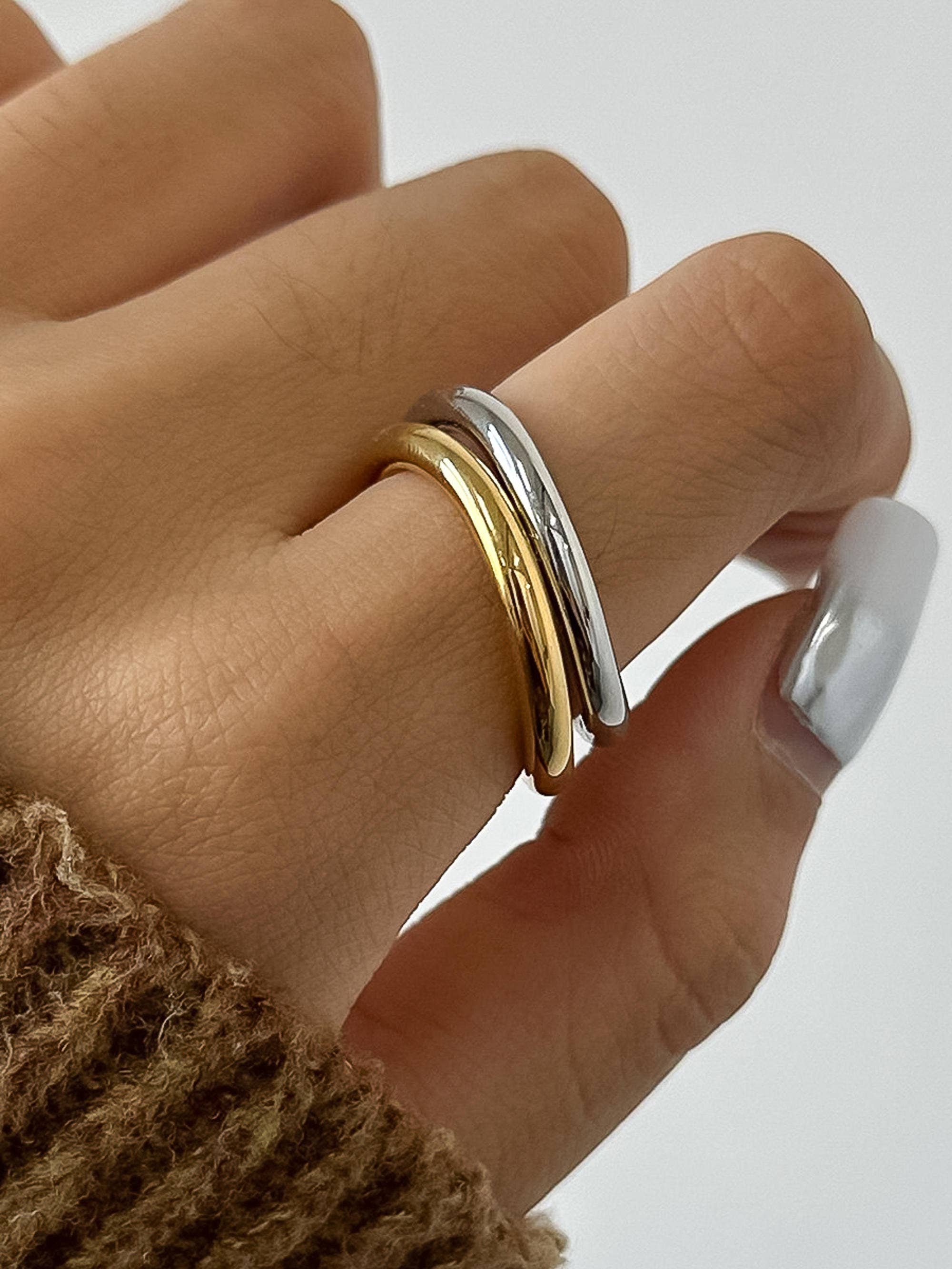 Andrée Double Two Tone Ring