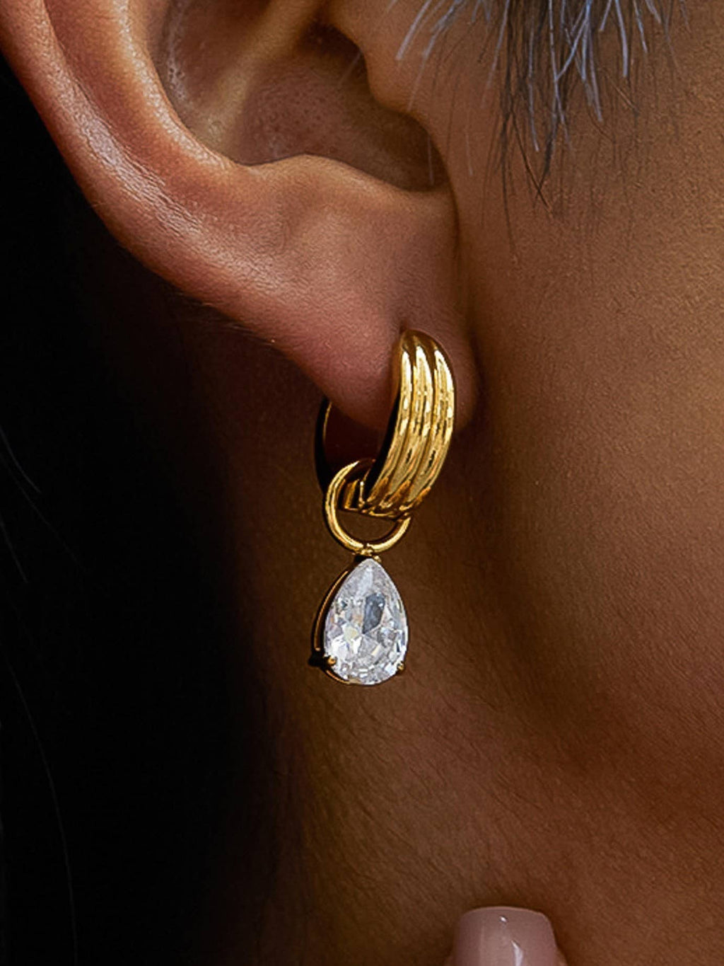 Nancy Teardrop Mismatch Earrings
