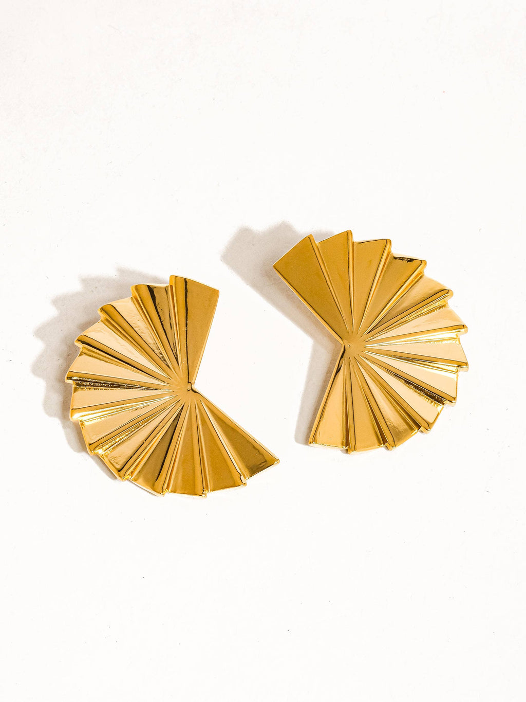 Sol Folded Fan Earring