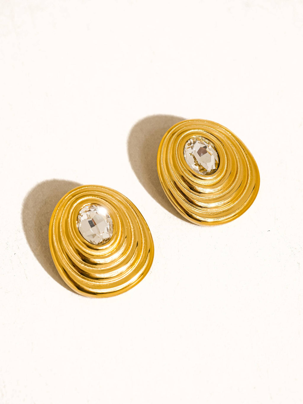 Dory Oval CZ Earrings