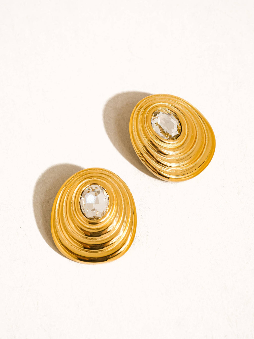Dory Oval CZ Earrings